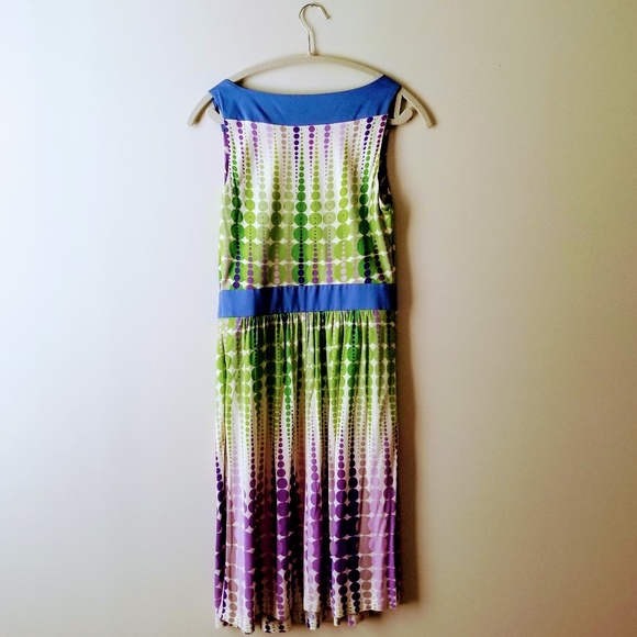 Hype | Sleeveless Retro Polka Dot Dress - Picture 4 of 7